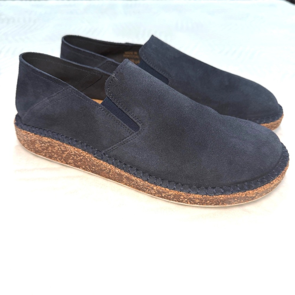 Birkenstock Callan Navy Suede Slip-On Loafers - Women's 38 Narrow (US 7-7.5)